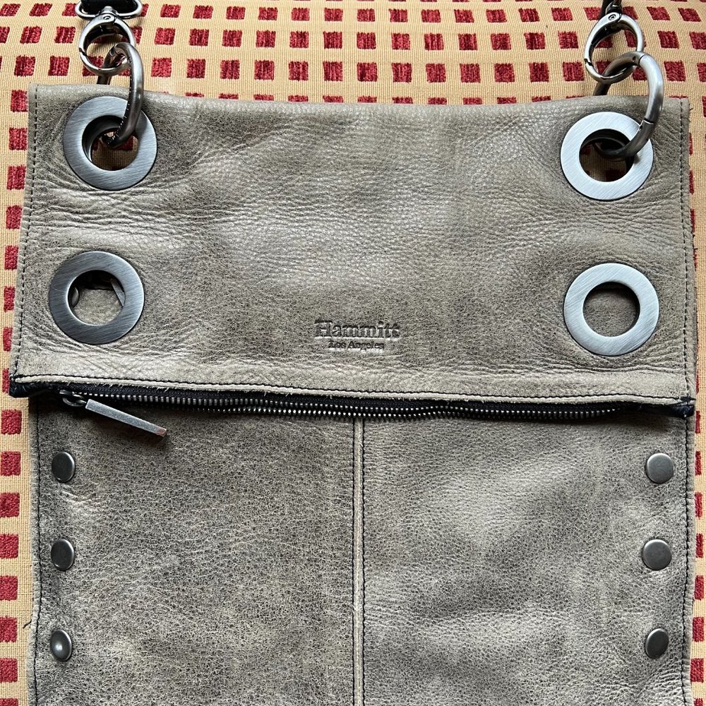 Hammitt Large Montana Reversibile Crossbody in Black/Pewter
